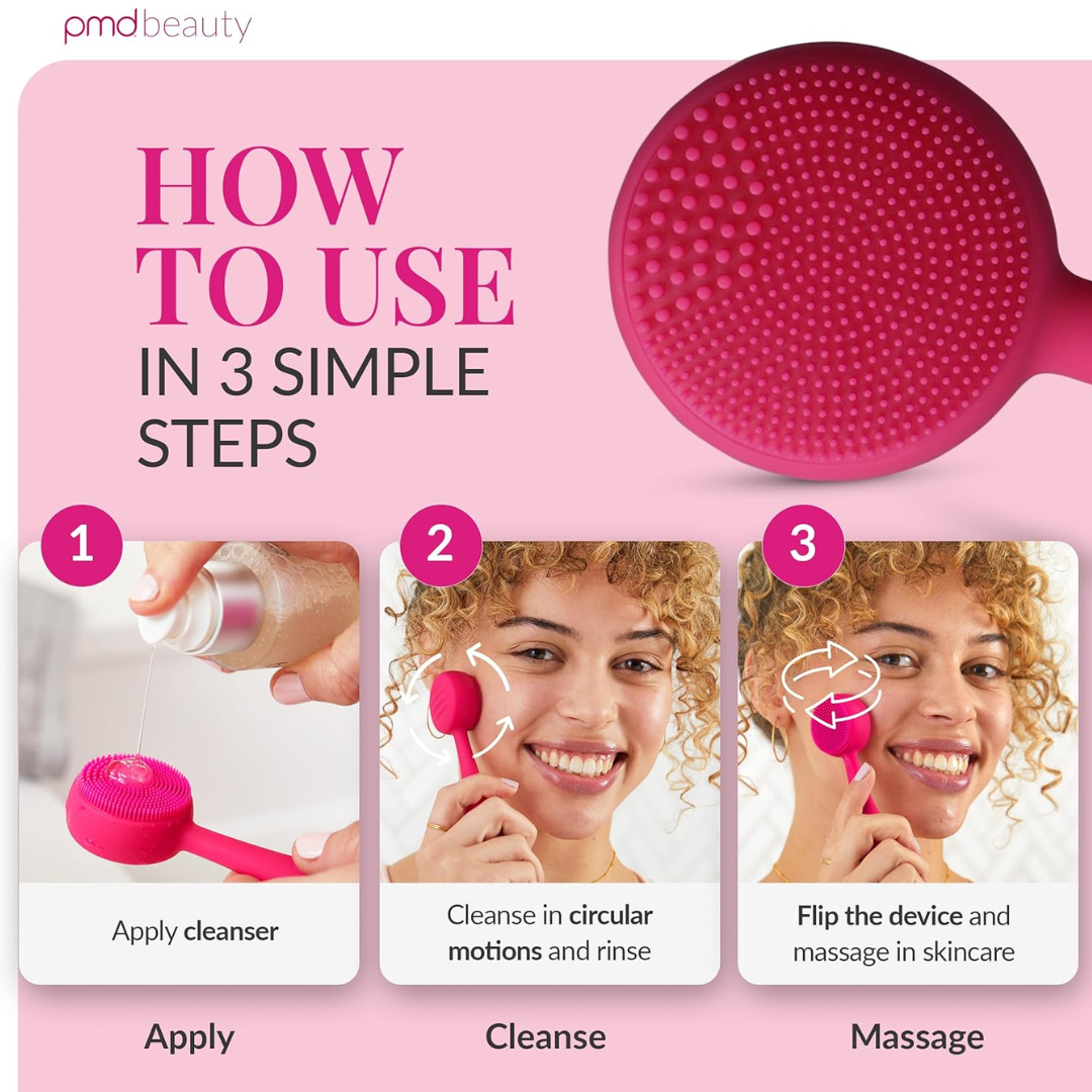 PMD Clean Mini - Smart Facial Cleansing Device - PINK
