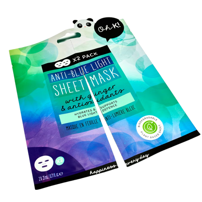 Oh K! Anti Blue Light Sheet Mask Duo